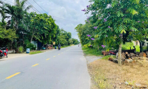 Cần bán gấp lô đất thổ cư mặt tiền đường nhựa, Phước Vĩnh An, Củ Chi, sổ hồng riêng giá 450 triệu