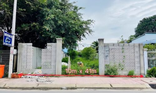 Đất làm nhà vườn (10×41) ngay KDC Thị trấn Củ Chi. Đường nhựa 8m